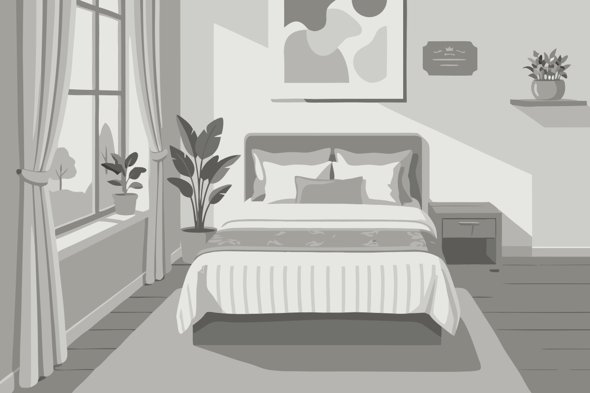 Vierbettzimmer mit Gemeinschaftsbad
